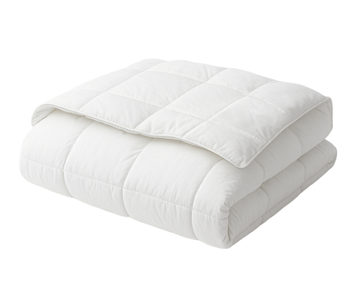 Couette plumettes et duvet enveloppe percale NID D'OR Blanc - CHAUDE