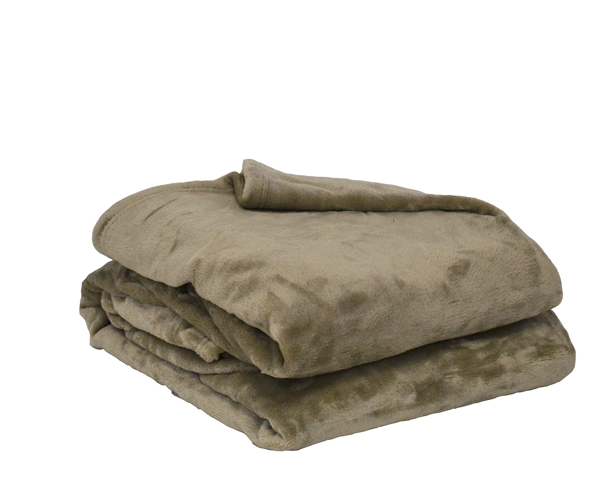 Couverture VELVET Taupe