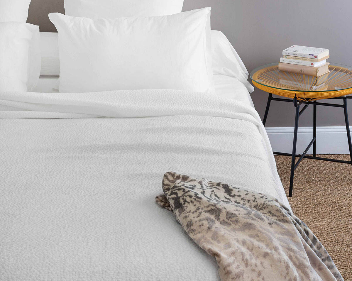 Dessus de lit CAMARGUE Blanc