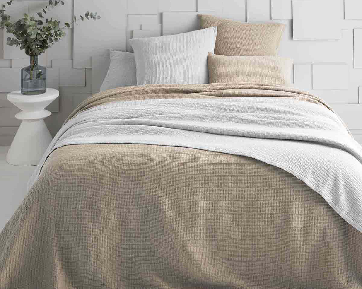 Dessus de lit MATERA Blanc