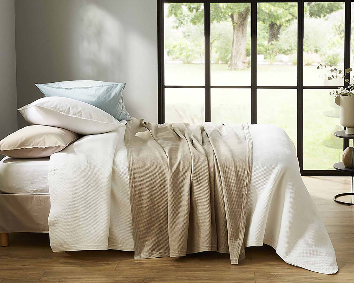 Dessus de lit PERIGORD Blanc