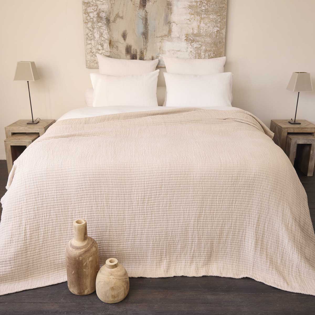 Dessus de lit SEVILLE Latte