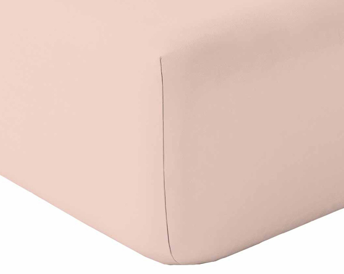 Drap housse ALABAMA Rose thé