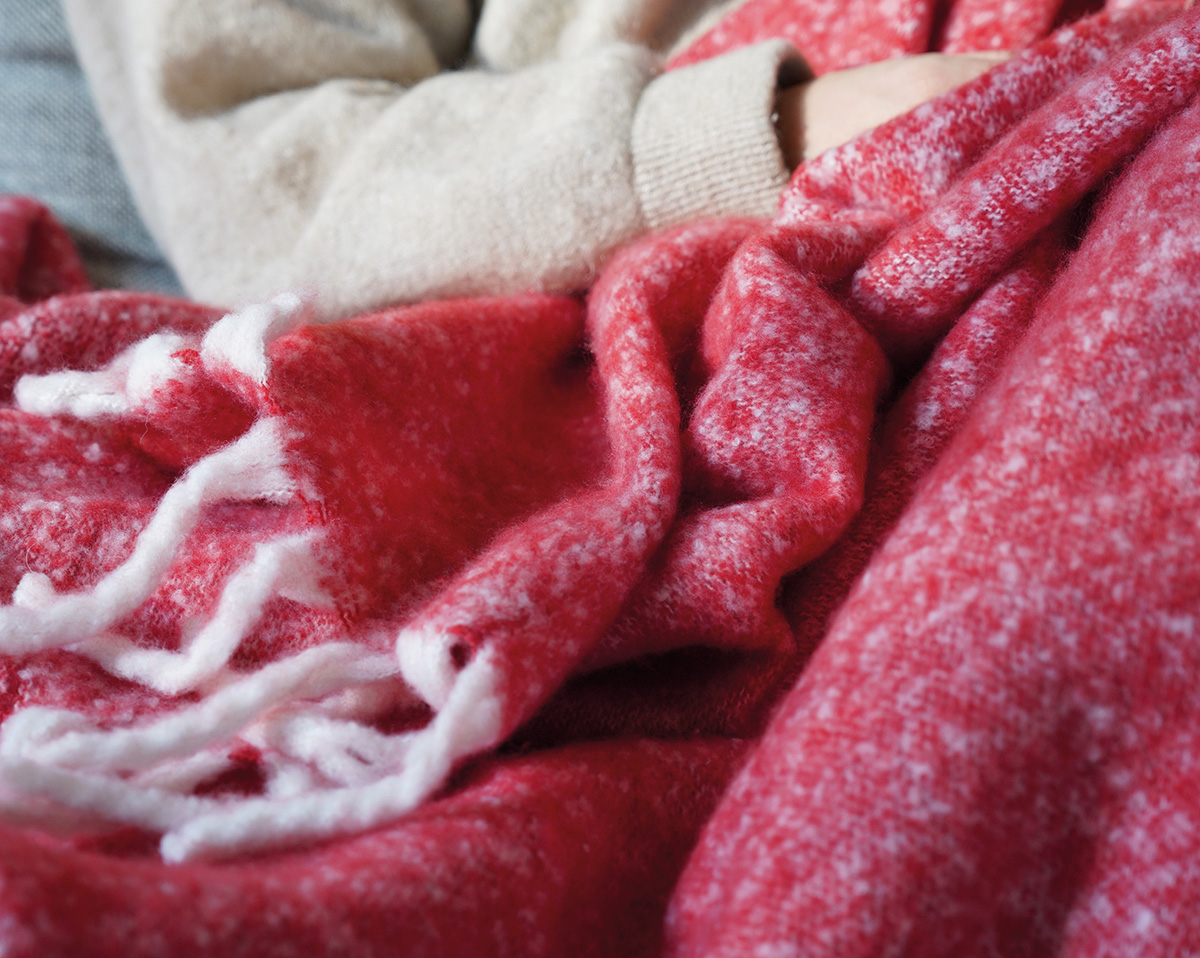 Plaid HYGGE Vermillon