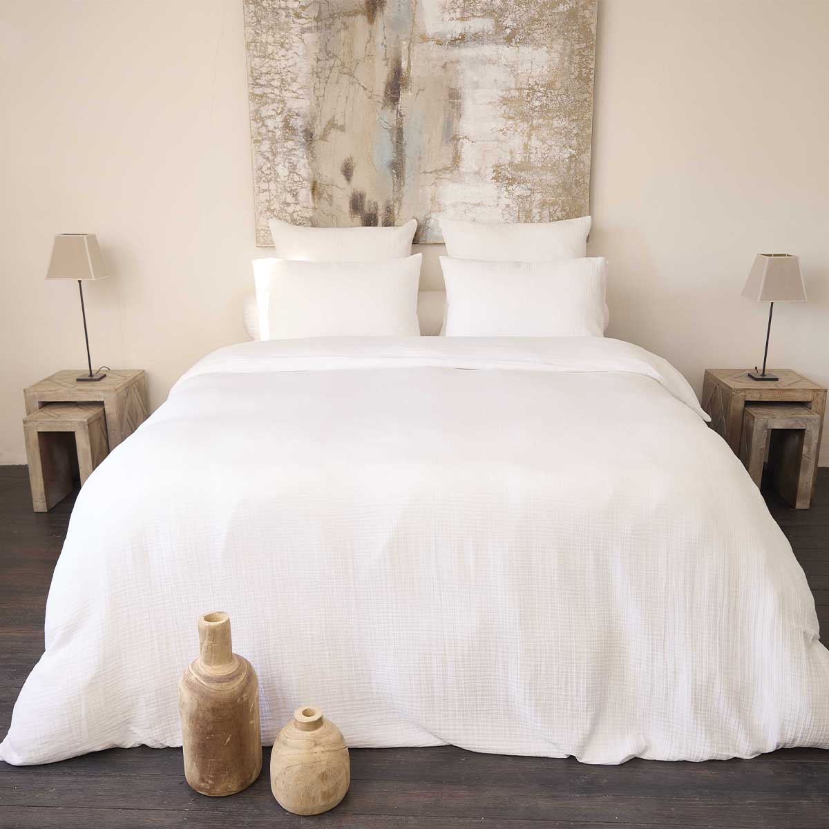 Drap housse CASSIS Blanc