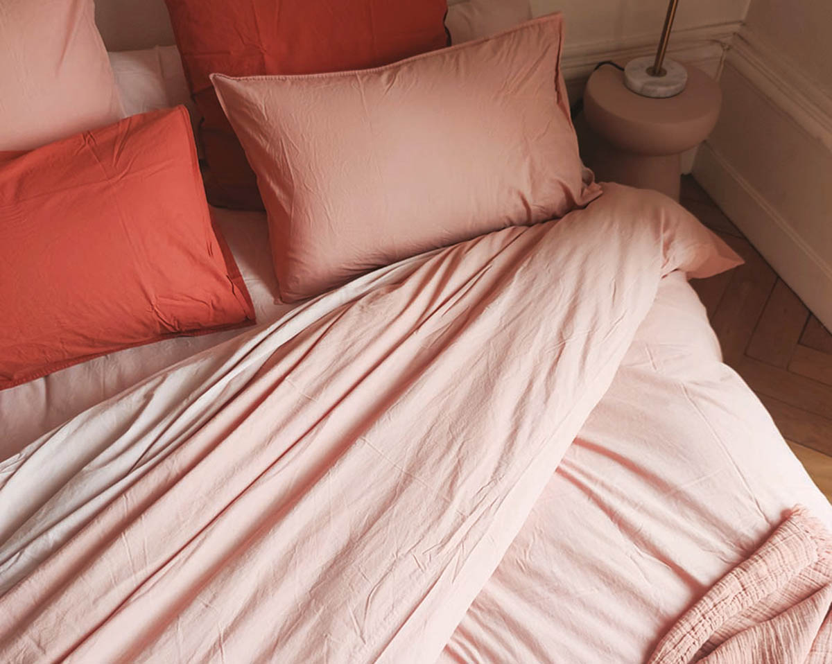 Drap housse CAP FERRET Rose thé