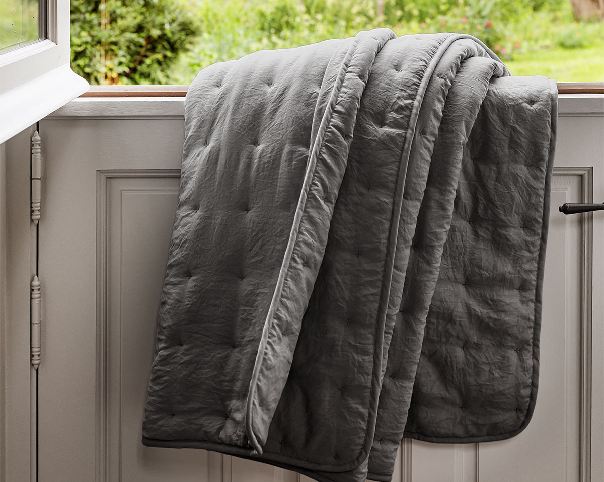 Plaid ANGKOR Ardoise