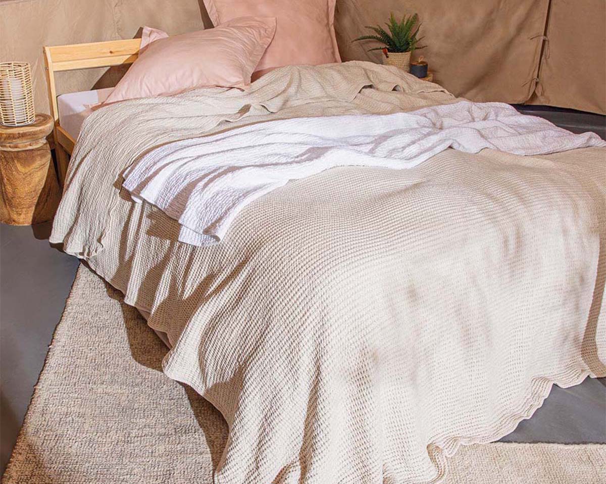 Dessus de lit JAIPUR Blanc