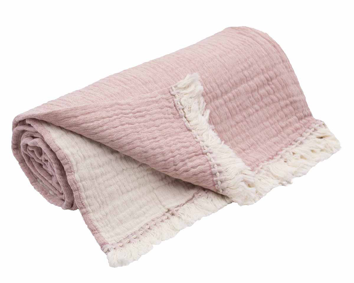 Plaid VENCE Rose thé