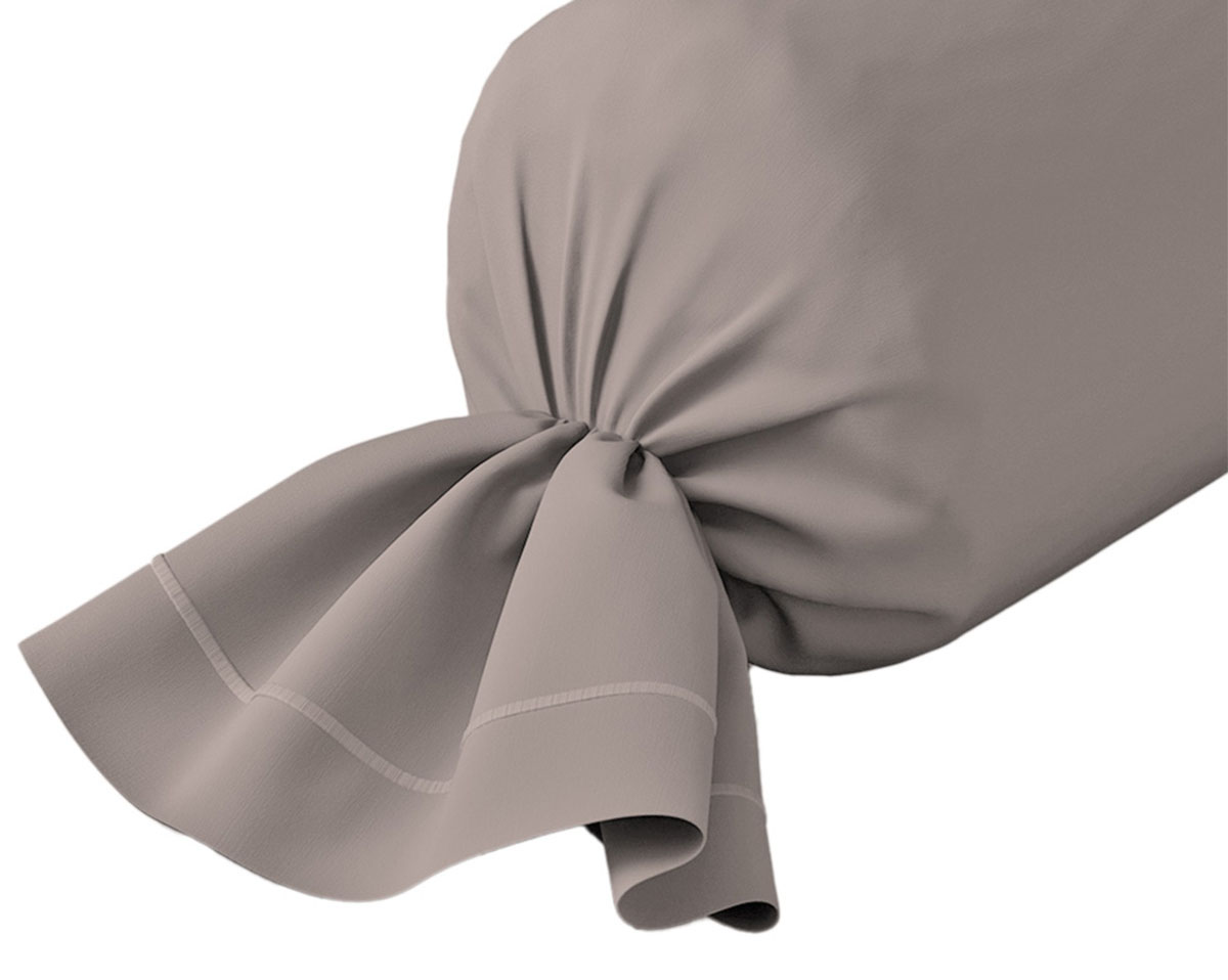 Taie de traversin ALABAMA Taupe